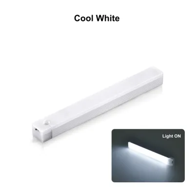 AITHEA Rechargeable LED Motion Sensor Night Light Under Cabinet Cordless Lamp for Kitchen Wardrobe Bedside Strip Bar Light