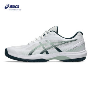 ASICS Men COURT HUNTER FF Indoor Court Shoes in White/Lichen Rock