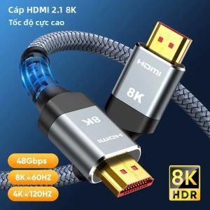 Cáp HDMI 2.1 Tốc Độ Cực Cao MIZIQIER 48Gbps 8K60Hz 4K120Hz eARC HDCP2.3 Bện Cho HDTV PS5 TRX3080 3090 - Nhiều Chiều Dài Khác Nhau