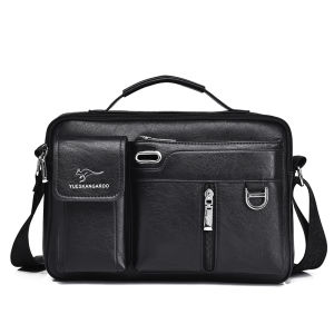 Kangaroo Nam Da PU Đeo Vai Túi Đeo Ngang Vintage Kinh Doanh Sứ Giả Túi Cổ Nam Túi Xách Có Túi Nội Thất