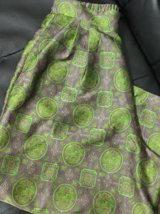 Embroidered Lantern Wide Leg Pants Seven Parts High Waist Loose Fit Slimming Effect National Style Womens Casual Trousers