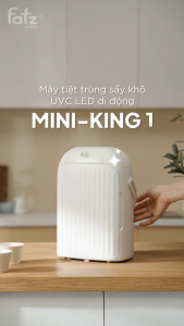 Máy tiệt trùng sấy khô UVC LED di động FATZ BABY Mini-King 1 FB4702ZH nhỏ gọn và trọng lượng nhẹ