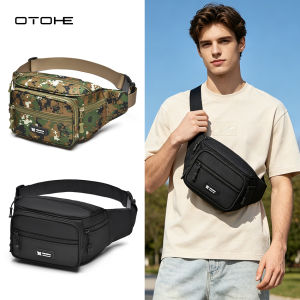 OTOHE Mens Chest Bag Waist Bag Large Capacity Shoulder Bag Wear-resistant Cross body Shoulder Pouch Purse Man Chest Bag Side Bag