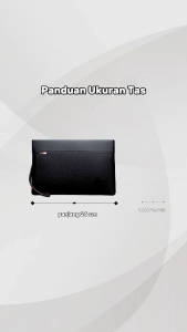 Tas Handbag / Dompet Kulit Pria / Wanita RELL - Kapasitas Besar, Anti Gores, Model Clutch dengan Ritsleting - Harga Ekonomis (120 x 3,5cm)