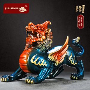 JUSHANYUAN | Đôi Tượng Pixiu Đồng Khổng Lồ Mở Quà