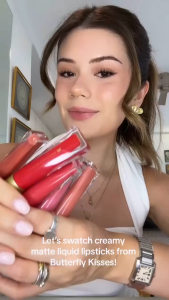 Butterfly Kisses Creamy Matte Liquid Lipstick | Ballet Slipper | 12-Hour Wear Transfer-proof