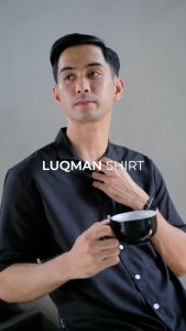 Arfan Luqman Shirt Kemeja Pria Lengan Pendek Bahan Katun Mamoru Premium Lembut dan Nyaman