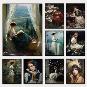 Romantic Vintage Victorian Woman Portrait Jigsaw Puzzle 1000Pieces Stress Relief Puzzle Wall Art Decor Gift