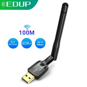EDUP B3536 Bluetooth 5.1 USB Adapter 100M Long Range Wireless Dongle EDR Receiver for PC Desktop Win 10/11 Fast Data Transfer
