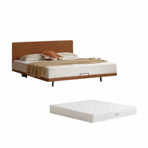 WEISHA | Solid Wood Bed Antique Edge Floating Design 1.8m