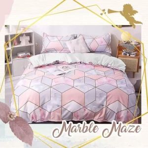Sprei Katun Motif Abstrak