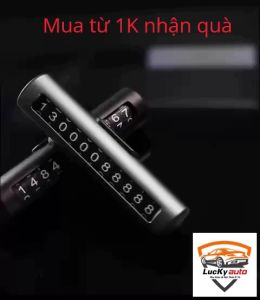 Bảng số điện thoại trên ô tô bằng kim loại bảng ghi số điện thoại gắn Taplo có thể thay đổi SĐT linh hoạt