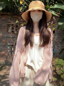 Loose Womens Knitted Cardigan Korean Style Sun Protection Early Autumn Casual Soft Long Sleeve V-Neck Sweater Coat Top