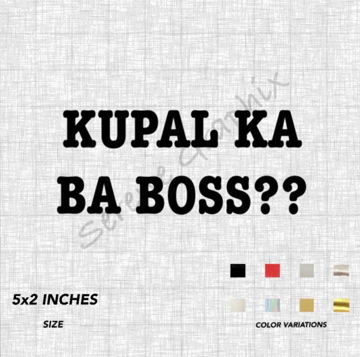 KUPAL KA BA BOSS　 Kupal Ka Ba Boss? Cap V1 - 1,920 V2 and V2.1 - 1,730 SRP