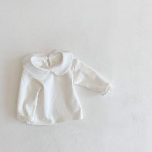 Spring and autumn new baby clothes for 0-3 years old baby collar long-sleeved base shirt all-match long-sleeved T-shirt top