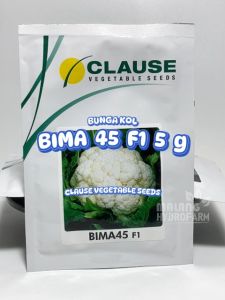Benih Bunga Kol Bima 45 F1 10 gram Clause bibit sayur kembang hijau putih hidroponik biji hydroponik bima45