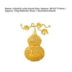 ZHUBINGRENTONG | Colorful Auspicious Gourd Pendant