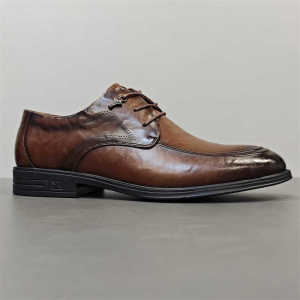 New Arrival Mens Leather Shoes Sharp Pointed Toe Workwear British Style Casual Business Formal Leather Shoes for Men