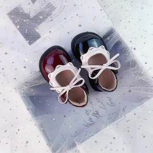 Baby girl shoes 1 One 2 Spring and Autumn Toddler Princess Shoes Baby Small Leather Shoes Breathable Non-Slip Soft Sole Walking Shoes