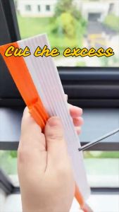 1Or2Meters Window Seal Strip with adhesive Premium PVC Insulates Soundproof and Keep Out Pests easy to install 2 meters