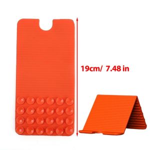 New Portable Travel Foldable Phone Stand Non-slip Suction Cup Holder Lightweight Reusable Silicone Phone Holder