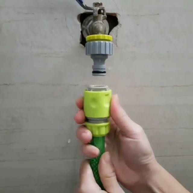 Bộ đầu nối vòi nước với ống dẫn nước 2 chi tiết cút nối nhanh cho máy rửa xe vòi tưới cây từ 6 đến 28mm