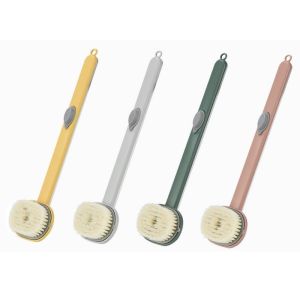 Long Handle Liquid Bath Brush Bathroom Body Scrub Self Massager