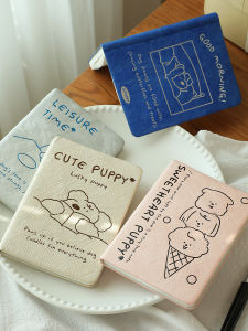 Sổ Tay A6 Vẽ Tay Trang Trí Hoạt Hình Mềm DuPont Washed Paper Grid Notebook Sổ Tay Du Lịch Kinh Doanh Văn Phòng Phẩm