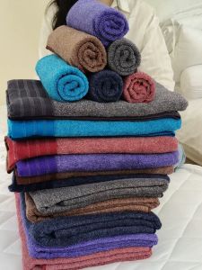 SWENY ผ้าเช็ดผมรุ่น MARL มี 6 สี ขนาด 15x32 นิ้ว 2.9 ปอนด์ Cotton 100% ผ้าขนหนู Bath Towel
