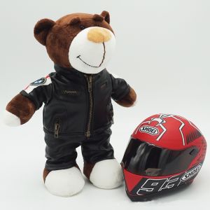 Hot Toys | Kawaii Helmet and Teddy Bear Motorcycle Decorations Cute Anime Filled Soft Plush Toys as Gifts for Friends During Holidays