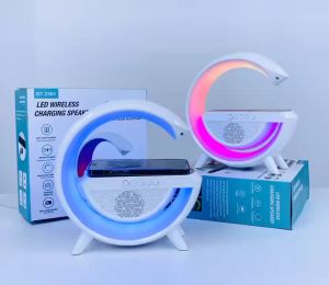 BT2301 Atmosphere Multifunctional Bluetooth With Wireless Speaker Smart Desk lamp Charger with RGB LED Light Portable Speaker