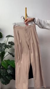 Quần ống rộng nữ vải đũi linen thoáng mát ống suông dáng dài trẻ trung thời trang Việt Thắng - Q06.2404