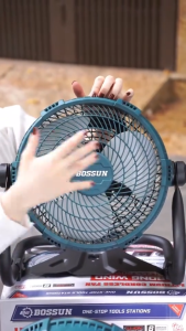 Quạt tích điện Boshun 199V 12 inch dùng chân pin phổ thông - Hàng chuẩn lõi đồng - Siêu khỏe Cực Mát TỔNG KHO VDVA