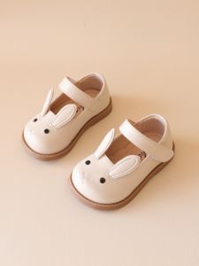 Cui Yaya Cartoon Rabbit 2024 Spring New Arrival Baby Girl Princess Shoes Soft Bottom Toddler Shoes Baby Childrens Single-Layer Shoes