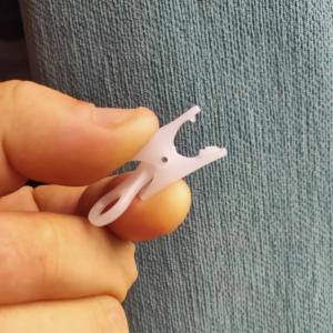 Kẹp Rèm Cửa Sổ Bằng Nhựa Dày Kiểu Cũ Có Móc Treo Móc Khóa Phụ Kiện Rèm Tắm Chịu Lực Phụ Kiện Rèm Cửa Sổ Truyền Thống