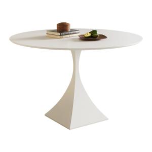 Simple Italian Rock Slab Circular Dining Table