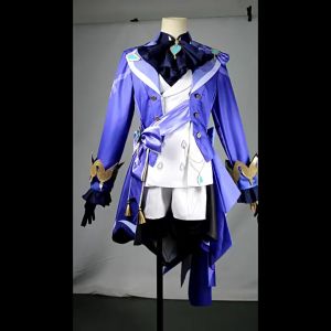 Furina Focalors Cosplay Costume Clothes Carnival Uniform Wig Halloween Party Role Play Masquerade Game Water God