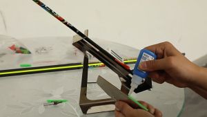 Arrow Fletching Jig Clamp Feather Vanes Make Arrow Tool Diy Stick Shoot