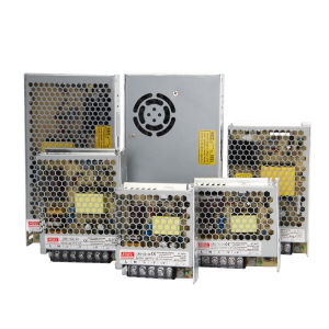 LRS Switching Power Supply Mingwei 50/100W/350w220V to 24V DC 12V Monitoring Led Transformer Adjustable