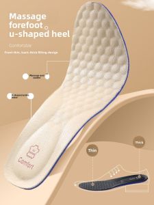 Leather Insoles for Womens Loafers Soft Bottom Comfort Sweat-Absorbing Anti-Odor