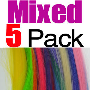 Topranc DIY Fly Tying Material Smooth Durable Synthetic Fiber in Mixed Colors for Fly Fishing Bait Line