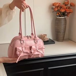 【Ready Stock】Sling Bag for Woman Korean Fashion Underarm Bag Shoulder Bag for Bow Retro Handbag