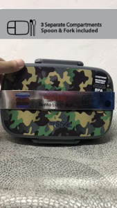My Style TM 1508 G Bento Lunch Box with Spoon & Fork for Junior Boys