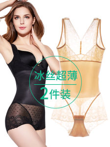 Triangle Lace Edge Siamese Body Shaping Body Slimming Belly Contraction Waist Shaping Hip Lift Bodybuilding Intimates Shaping Tight Women Seamless Thin