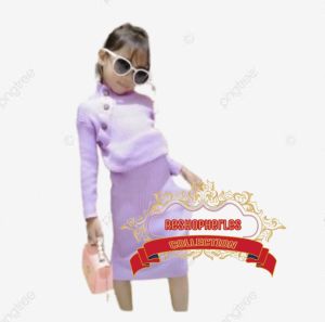 SETELAN ANAK PEREMPUAN DRESS RAJUT ANAK ONE SET