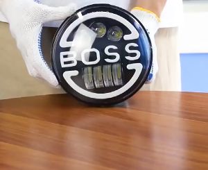 1Pair 12V 24V 7Inch Round HeadLight Super bright Hi-Lo Car LED Running Lamp Boss Angel Eyes For Jeep Wrangler Lada 4x4 Niva OffRoad Hummer motorcycle e-bike