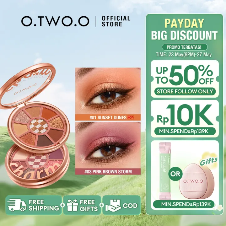 O.TWO.O%209%20Warna%20Eyeshadow%20Palette%20High%20Pigment%20Waterproof%20Long-Lasting%20Eye%20Shadow%20-%20Image%202
