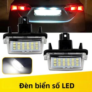 Đèn Biển Số LED 2 Chiếc Dành Cho Toyota Camry Corolla Prius Yaris Highland Avalon Auris Vios Esquire EZ Noah Proace - Phù Hợp Với Xe Cụ Thể