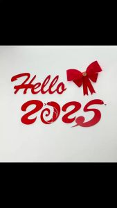 Bộ Chữ Gỗ Tết Chúc Mừng Năm Mới Hello 2025 Happy New Year Dán Tường Decor Trang Trí Tết 2025