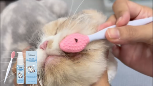 Yegbong Cat Chin Blackhead Cleanser 30G —Helps Clean Blackheads Soothes Chin Skin For Cats All Breeds Gentle Non Irritating With Brush Head For Daily Use Pet Care Cat Chin Care Solution